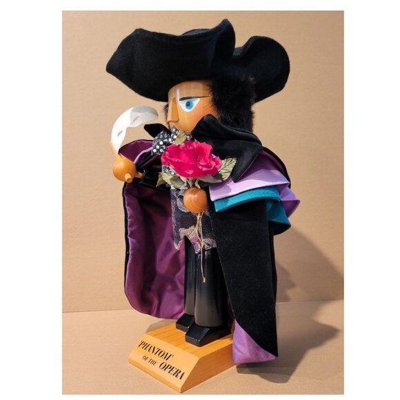 1990s Steinbach Original LARGE Handmade Nutcracker Phantom of the Opera, 17-inch - Picture 4 of 12